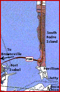 South Padre Map